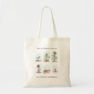 Moge de bloemen Quote Tote Bag