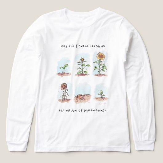 Moge de bloemen Quote Tri-Blend Shirt (Voorkant)
