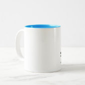 "Moge de Brew bij je zijn!" Mok met twee toonaange (Voorkant links)