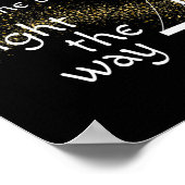 Moge de bruggen die ik beschoten de weg wijzen poster (Hoek)