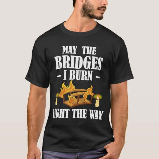 Moge de bruggen die ik beschoten licht werpen op d t-shirt (Voorkant)