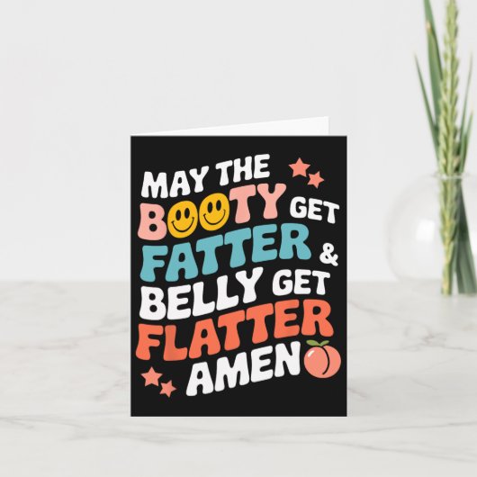 Moge de buit dikker worden en de buik platter kaart (Voorkant)