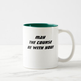 Moge de cursus met je zijn! koffiemok tweekleurige koffiemok