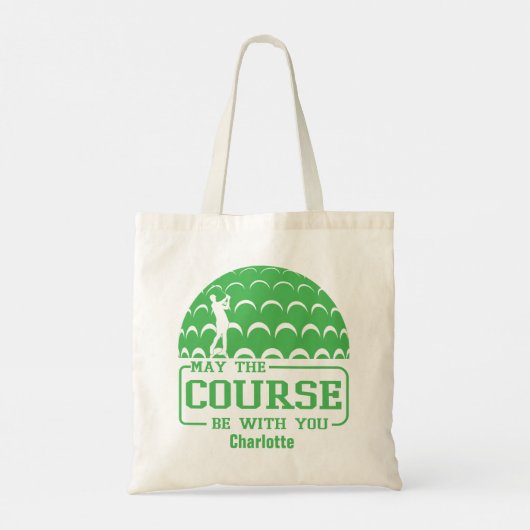 Moge de cursus met u golf gepersonaliseerd zijn tote bag (Achterkant)