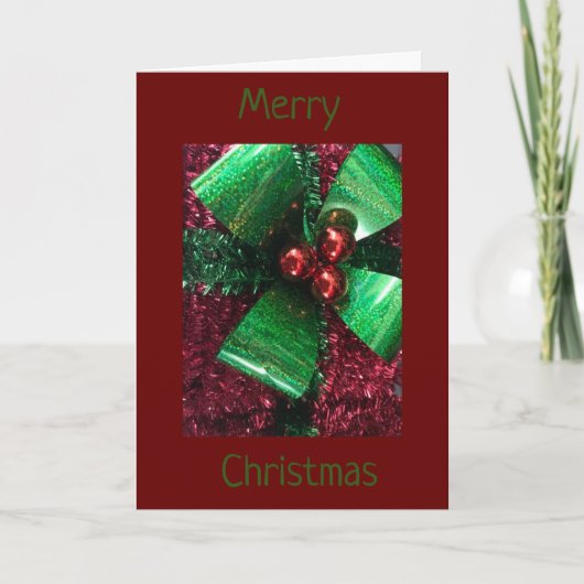 MOGE DE FEESTDAG ****U VREUGDE****BRENGEN FEESTDAGEN KAART (Voorkant)