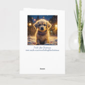 Moge de Geest van Kerstmis met You Puppy Dog zijn Kaart (Achterkant)
