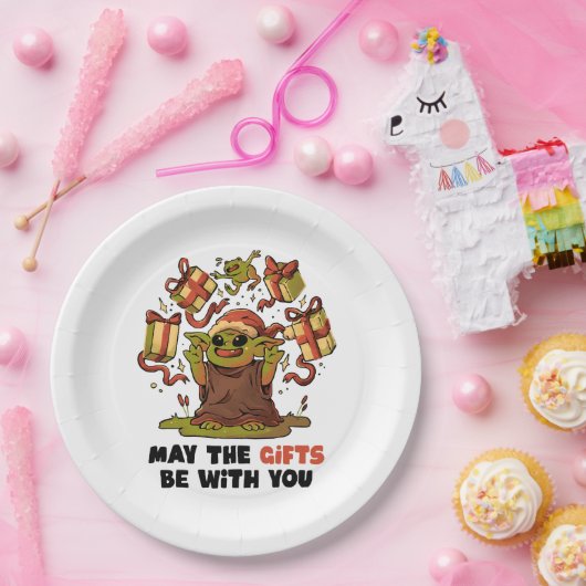 Moge de geschenken bij je zijn papieren bordje (Feest)
