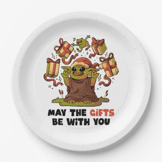 Moge de geschenken bij je zijn papieren bordje (Voorkant)