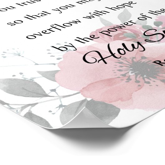 Moge de God van de hoop je vullen Poster (Hoek)