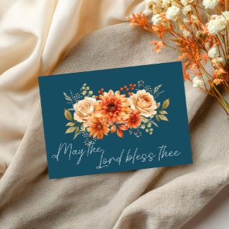 Moge de Heer Jou Zegenen – Christelijke Bloemkaart Kaart