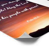 Moge de Heer kracht geven - Bijbel Poster (Hoek)