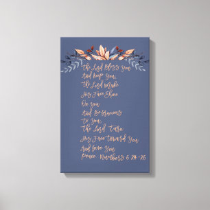 Moge de Heer u zegenen en u houden Canvas Afdruk