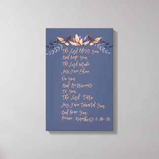 Moge de Heer u zegenen en u houden Canvas Afdruk