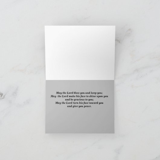 Moge de Heer u zegenen Kaart (Binnen)