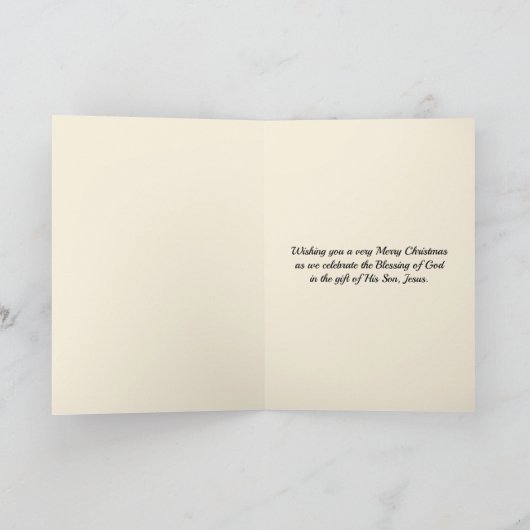 MOGE DE HEER U ZEGENEN | kerstkrans Feestdagen Kaart (Binnen)