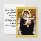 Moge de Heer u zegenen met uw gebedskaart Bedankkaart (Voorkant / Achterkant)