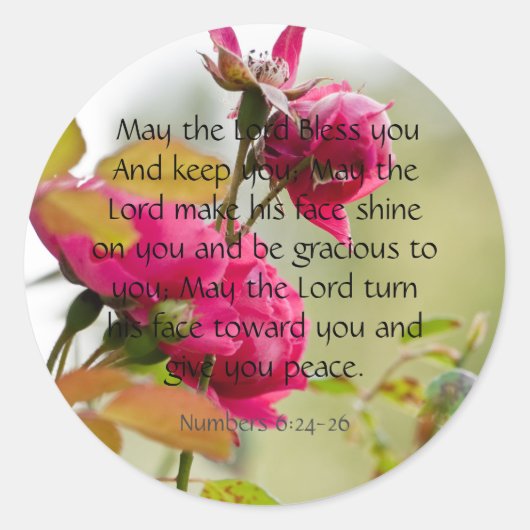 Moge de Heer u zegenen Sticker (Voorkant)