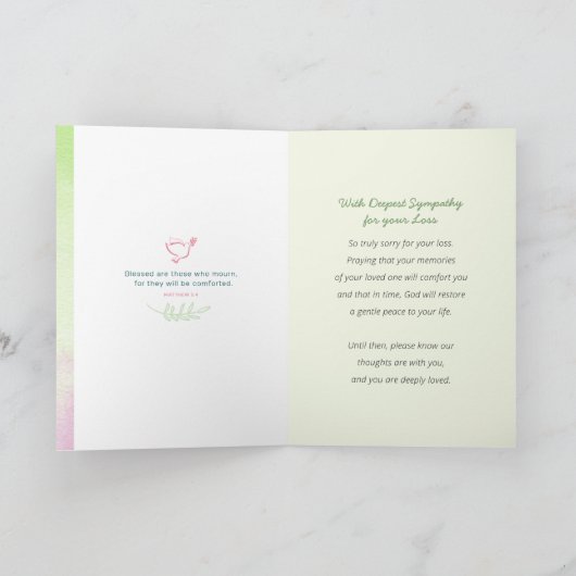 Moge de Heer uw rouwkop samenvatten Kaart (Binnen)