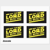 Moge de HEERE met u zijn Rechthoekige Sticker (Vel)