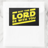 Moge de HEERE met u zijn Rechthoekige Sticker (Tas)