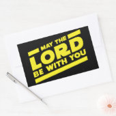 Moge de HEERE met u zijn Rechthoekige Sticker (Envelop)