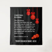 MOGE DE HERE U ZEGENEN Numeri 6 Kerstmis Kerk Wandkleed (Voorkant)