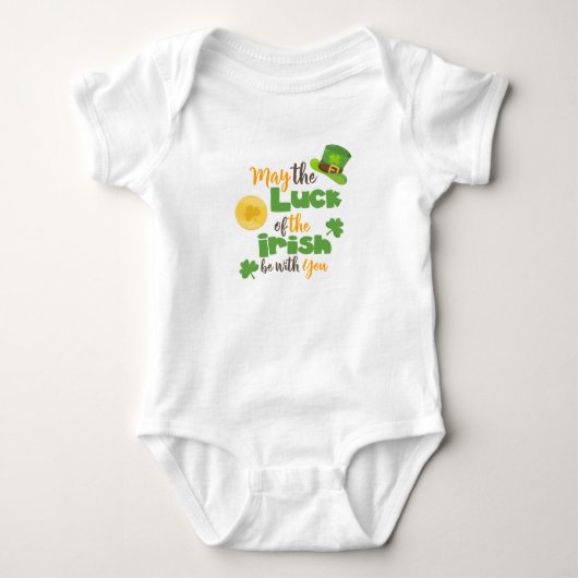Moge de Ierse geluk met je zijn St. Patrick Romper (Voorkant)
