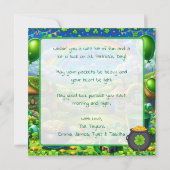 Moge de Ierse Kansen met je zijn! St. Patrick's Kaart (Achterkant)