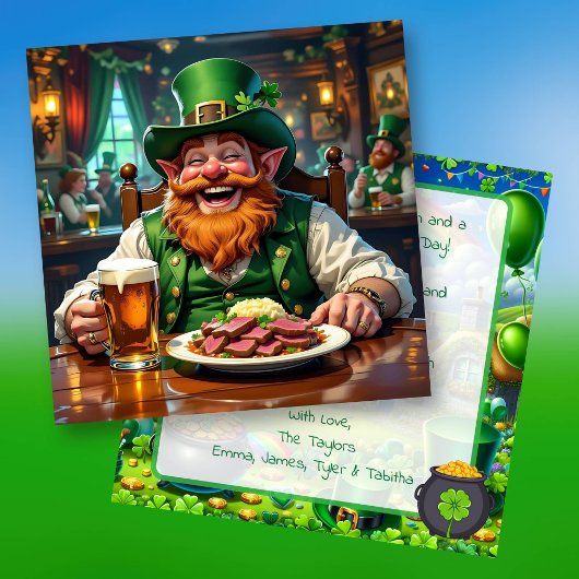 Moge de Ierse Kansen met je zijn! St. Patrick's Kaart