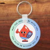 Moge de insuline bij je zijn - Grappige Sleutelhan Sleutelhanger (Voorkant)