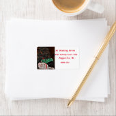 Moge de kerstsfeer, Varken Adresetiketten Etiket (Insitu)