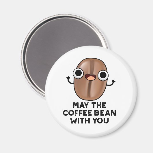 Moge de koffieboon met je Drinken Magneet (Voorkant / Achterkant)