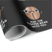 Moge de koffieboon met je Drinken Pun Dark BG Cadeaupapier (Rol Hoek)