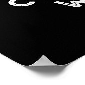 Moge de koffieboon met je Drinken Pun Dark BG Poster (Hoek)