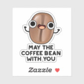 Moge de koffieboon met je Drinken Sticker (Vel)