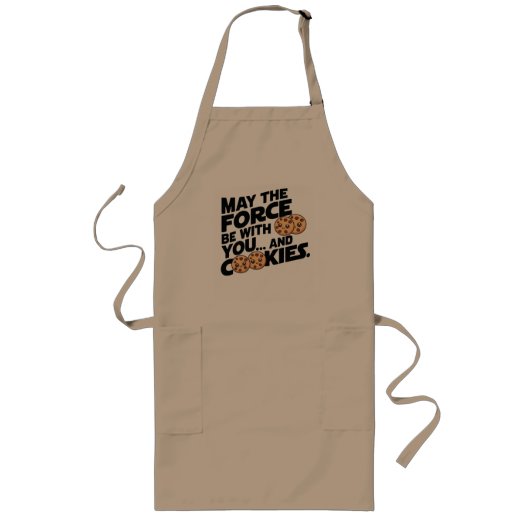 Moge de kracht bij u zijn en cookies lang schort (Voorkant)