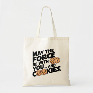 Moge de kracht bij u zijn en cookies tote bag