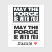 Moge de kracht bij u zijn sticker (Vel)