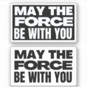 Moge de kracht bij u zijn sticker (Voorkant)