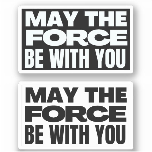 Moge de kracht bij u zijn sticker (Voorkant)