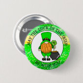 Moge de Luck of the Irish bij U zijn Ronde Button 5,7 Cm (Voorkant /achterkant)