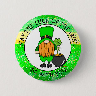 Moge de Luck of the Irish bij U zijn Ronde Button 5,7 Cm