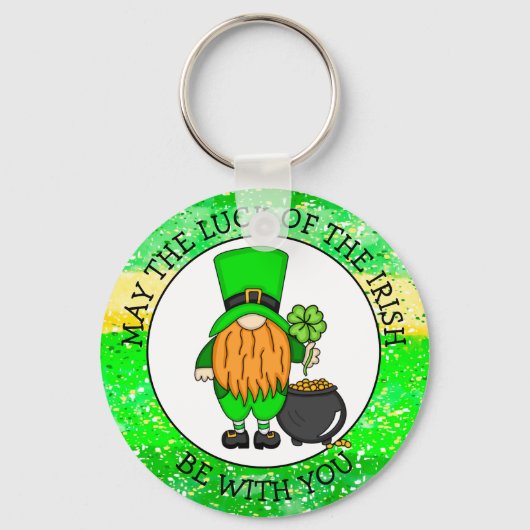 Moge de Luck of the Irish bij U zijn Sleutelhanger (Voorkant)
