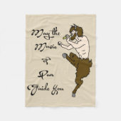 Moge de muziek van Pan je leiden Fleece Deken (Voorkant)