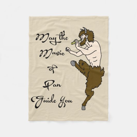 Moge de muziek van Pan je leiden Fleece Deken (Voorkant)