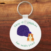 Moge de Pigloo Muffin-Sleutelhanger Sleutelhanger (Voorkant)