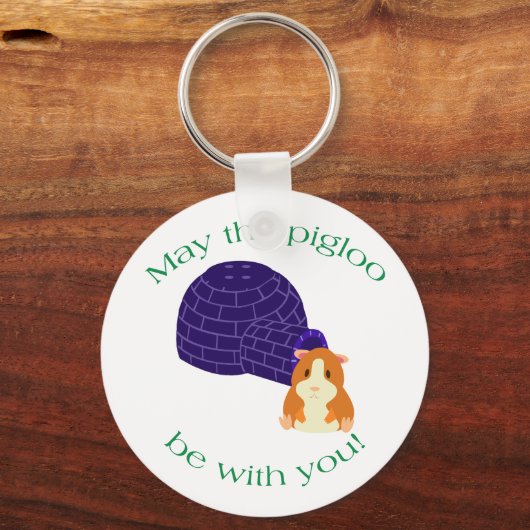 Moge de Pigloo Muffin-Sleutelhanger Sleutelhanger (Voorkant)