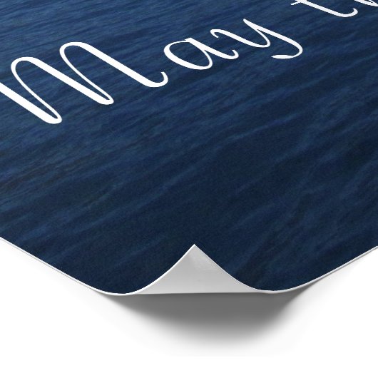 Moge de rivier van mijn leven naar het zee van de  poster (Hoek)