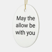 Moge de staan met u Keramisch Ovaal Ornament (Links)