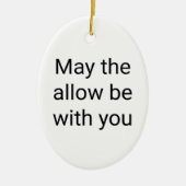 Moge de staan met u Keramisch Ovaal Ornament (Voorkant)